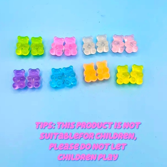 Gummy Bear shoe charms glow in the dark NWT - Picture 7 of 7